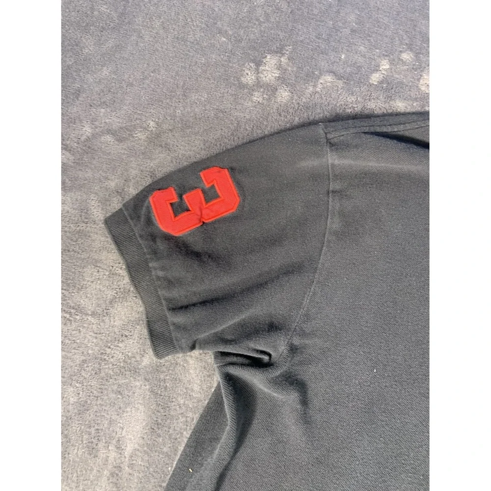 Polo Ralph Lauren Triple Pony Polo Shirt Men L Black Cotton Pique Classic Fit L